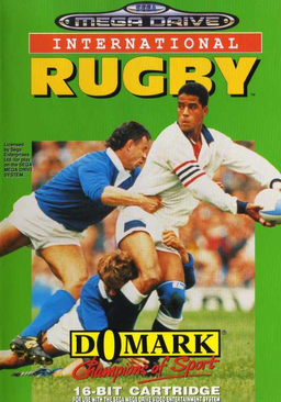 International Rugby box art for Sega Mega Drive